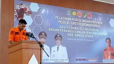 BPBD Barito Utara Perkuat Kesiapsiagaan Darurat Melalui Pelatihan Medical First Responder untuk 45 ASN